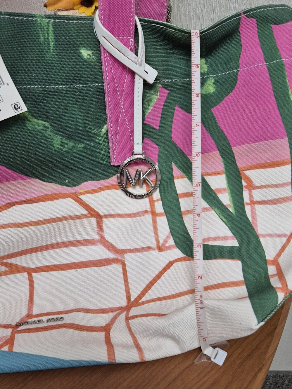 Michael Kors X Christina Zimpel Large Cotton Canvas Tote Bag. NEW WITH TAG - Picture 9 of 9
